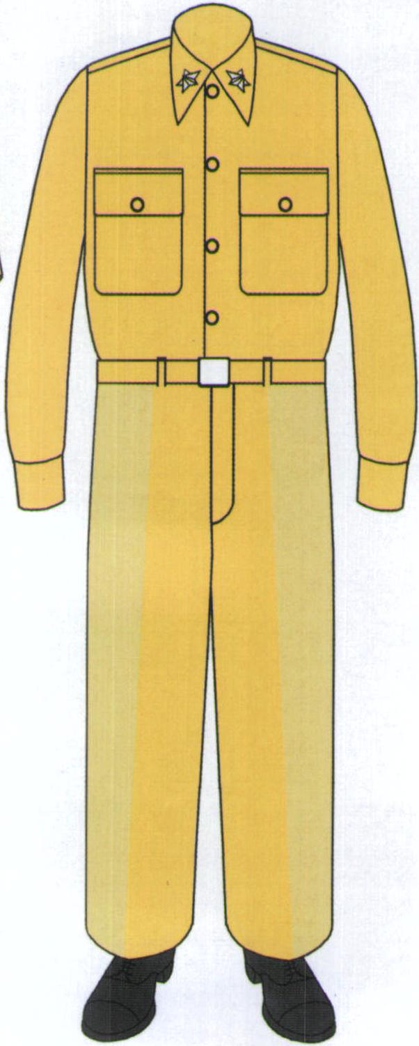 海軍軍官黃色工作服